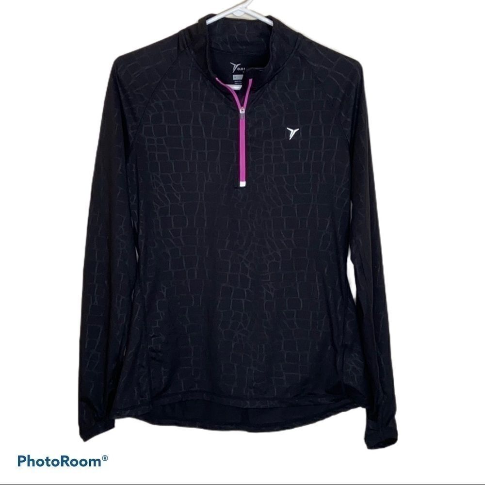 Old Navy Active 1/4 zip up mock neck top Women’s Size M
